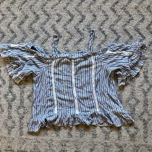 Off the shoulder flowy top